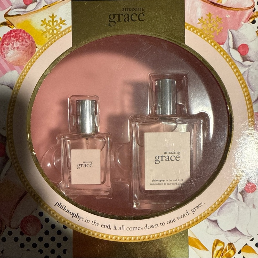 PHILOSOPHY AMAZING GRACE Eau De Toilette Sprays Set 1/2 Fl Oz & 0.5 Fl Oz NIB